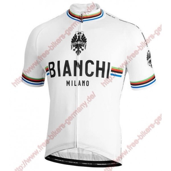 Profiteams BIANCHI MILANO New Pride white Trikot Kurzarm Outlet Radtrikot Kaufen