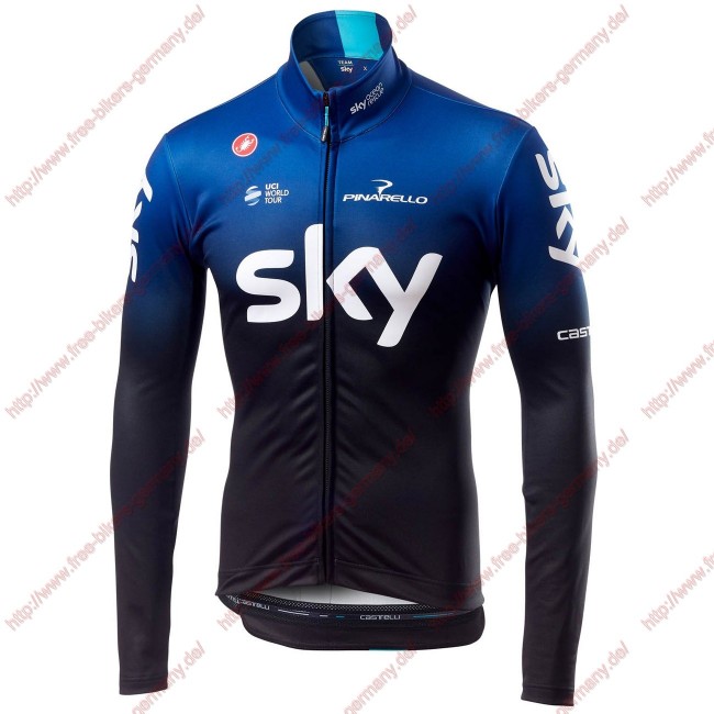 Profiteams TEAM SKY 2019 Thermal Radsport Trikot Langarm Radtrikot Kaufen Profiteams TEAM SKY 2019 Thermal Radsport Trikot Langarm Radtrikot Kaufen