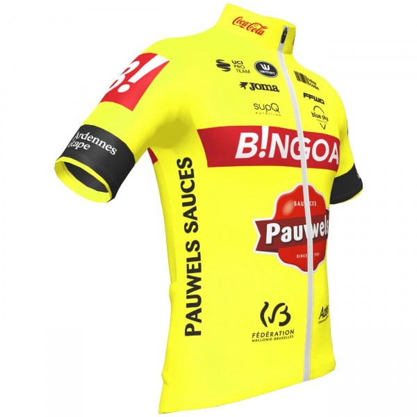Bingoal Pauwels Sauces WB 2022 Radtrikot kurzarm-Radsport-Profi-Team Radtrikot Kaufen