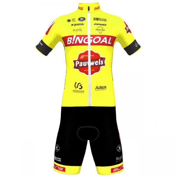 Bingoal Pauwels Sauces WB 2022 Radtrikot kurzarm-Radsport-Profi-Team Radtrikot Kaufen
