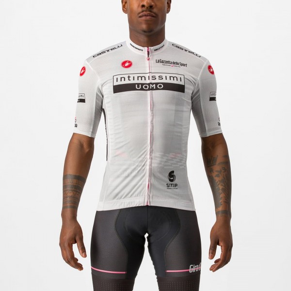 Giro d'Italia 2023 MAGLIA BIANCO Set(Radtrikot+Trägerhose) Radtrikot Kaufen