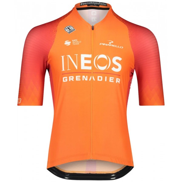 INEOS GRENADIERS 2022 training edition ICON Radtrikot kurzarm(langer RV)-Radsport-Profi-Team Radtrikot Kaufen