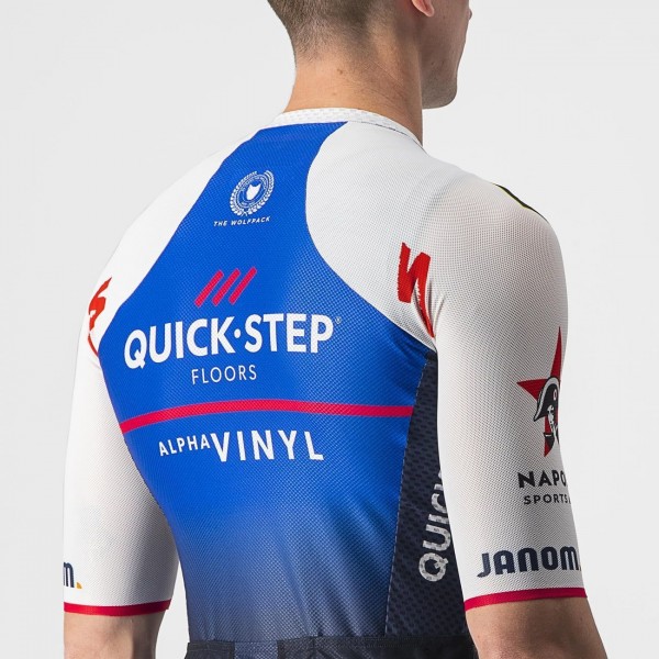 Quick Step-Alpha Vinyl 2022 CLIMBER'S 3.1 Radtrikot kurzarm(langer RV)-Radsport-Profi-Team Radtrikot Kaufen Quick Step-Alpha Vinyl 2022 CLIMBER'S 3.1 Radtrikot kurzarm(langer RV)-Radsport-Profi-Team Radtrikot Kaufen
