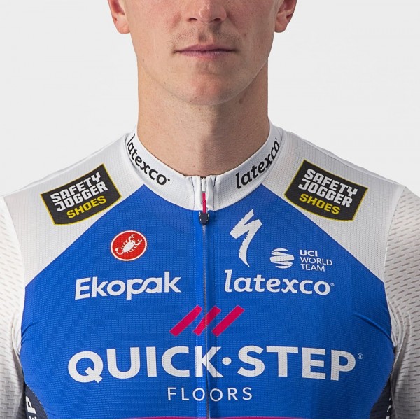 Quick Step-Alpha Vinyl 2022 Competizione Radtrikot kurzarm-Radsport-Profi-Team Radtrikot Kaufen Quick Step-Alpha Vinyl 2022 Competizione Radtrikot kurzarm-Radsport-Profi-Team Radtrikot Kaufen