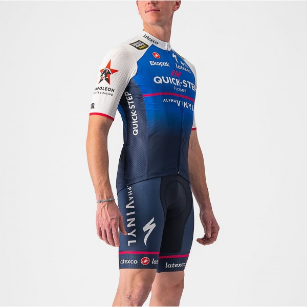 Quick Step-Alpha Vinyl 2022 Competizione Radtrikot kurzarm-Radsport-Profi-Team Radtrikot Kaufen Quick Step-Alpha Vinyl 2022 Competizione Radtrikot kurzarm-Radsport-Profi-Team Radtrikot Kaufen