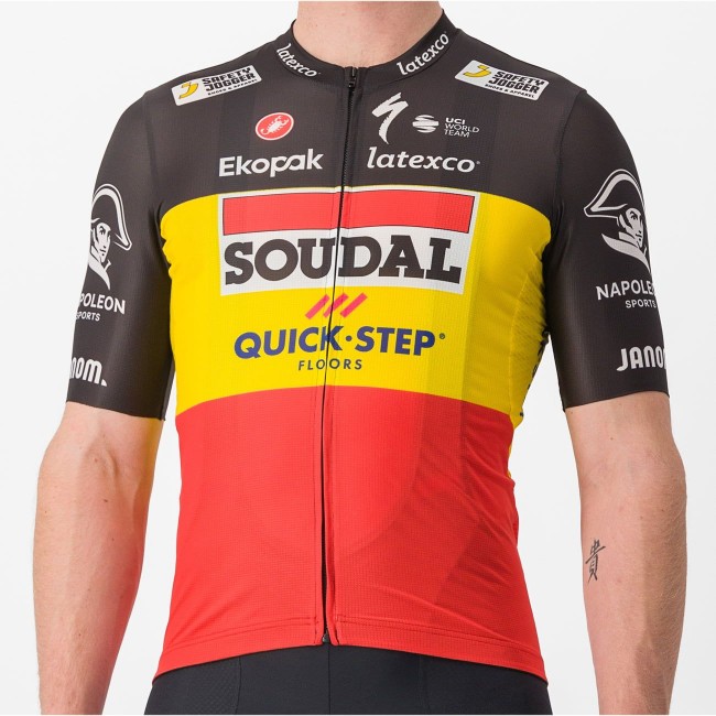 Soudal Quick-Step belgischer Meister 2023 Competizione Radtrikot kurzarm-Radsport-Profi-Team Radtrikot Kaufen Soudal Quick-Step belgischer Meister 2023 Competizione Radtrikot kurzarm-Radsport-Profi-Team Radtrikot Kaufen