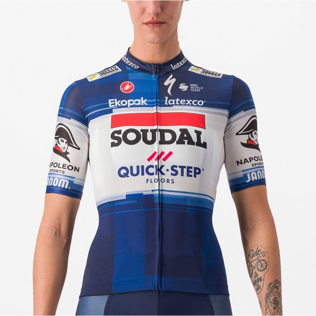 Soudal Quick-Step 2023 Competizione Radtrikot Damen kurzarm-Radsport-Profi-Team Radtrikot Kaufen Soudal Quick-Step 2023 Competizione Radtrikot Damen kurzarm-Radsport-Profi-Team Radtrikot Kaufen