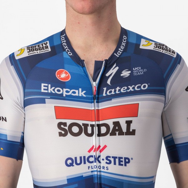 Soudal Quick-Step 2023 SANREMO RC SPEED Zeitfahranzug-Radsport-Profi-Team Radtrikot Kaufen Soudal Quick-Step 2023 SANREMO RC SPEED Zeitfahranzug-Radsport-Profi-Team Radtrikot Kaufen