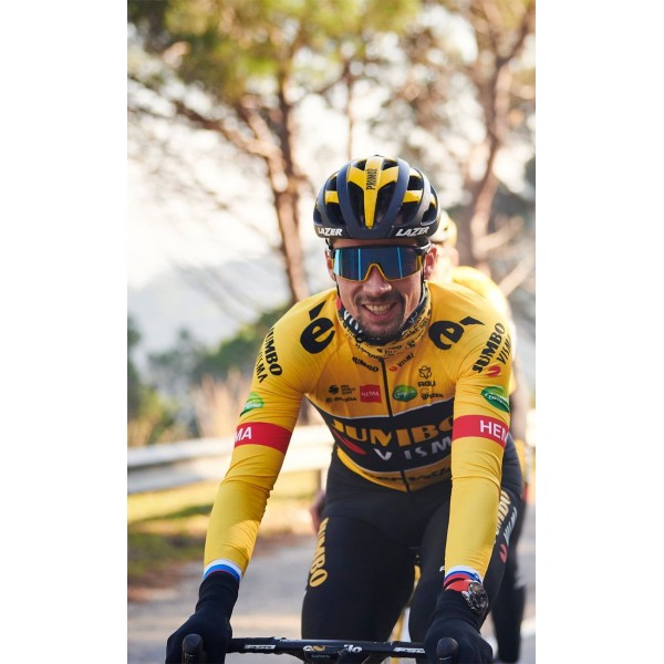 TEAM JUMBO-VISMA 2022 Trägerhose lang(ohne Sitzpolster)-Radsport-Profi-Team Radtrikot Kaufen