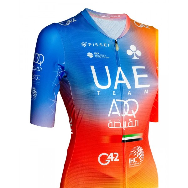 UAE TEAM ADQ 2023 Damen Radtrikot kurzarm-Radsport-Damen-Team Radtrikot Kaufen UAE TEAM ADQ 2023 Damen Radtrikot kurzarm-Radsport-Damen-Team Radtrikot Kaufen