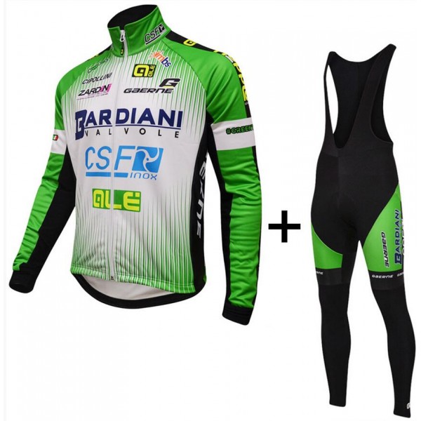 2015 Bardiani Csf Fahrradbekleidung Radtrikot Satz Langarm und Lange Trägerhose Radtrikot Kaufen