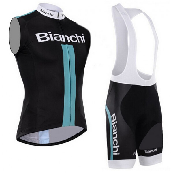 2015 Bianchi ärmelloses Trikot und Kurz Trägerhose Radtrikot Kaufen