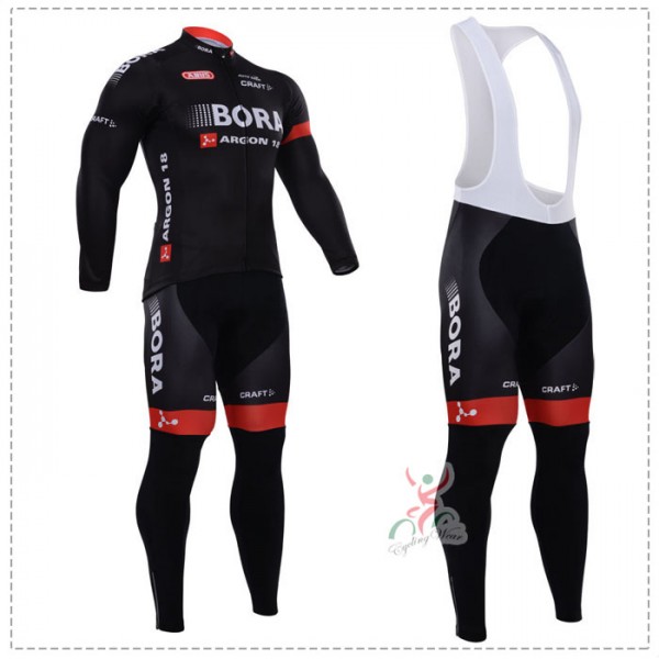 2015 bora Argon Fahrradbekleidung Radtrikot Satz Langarm und Lange Trägerhose Radtrikot Kaufen