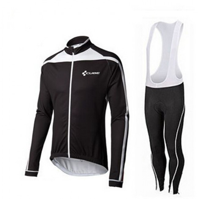2015 Cube schwarz Weiß Fahrradbekleidung Radtrikot Satz Langarm und Lange Trägerhose Weiß Radtrikot Kaufen 2015 Cube schwarz Weiß Fahrradbekleidung Radtrikot Satz Langarm und Lange Trägerhose Weiß Radtrikot Kaufen