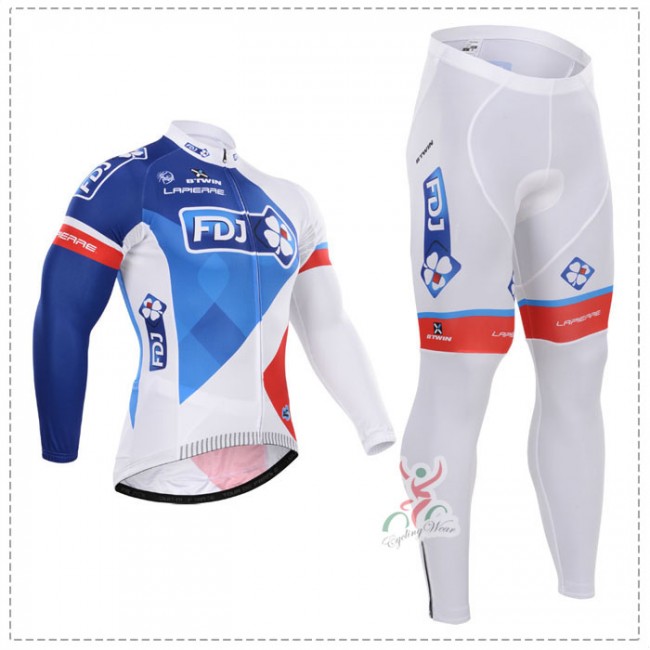 2015 FDJ Fahrradbekleidung Radtrikot Satz Langarm und Lange Fahrradhose Radtrikot Kaufen 2015 FDJ Fahrradbekleidung Radtrikot Satz Langarm und Lange Fahrradhose Radtrikot Kaufen