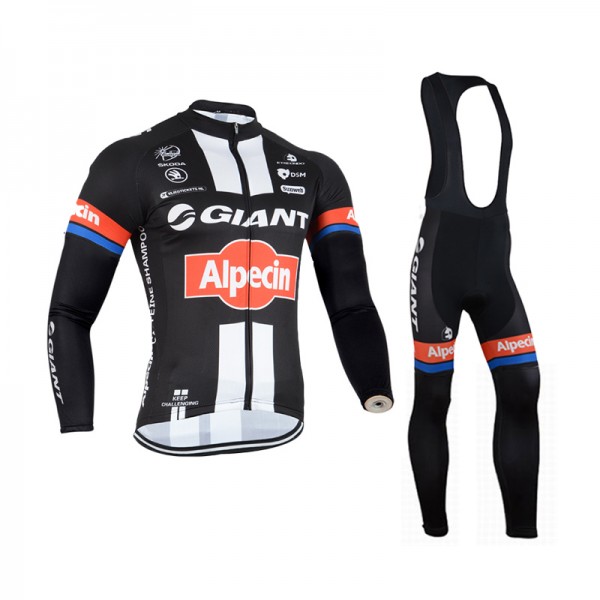 2015 Giant Fahrradbekleidung Radtrikot Satz Langarm und Lange Trägerhose Radtrikot Kaufen