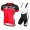 2015 Nalini Tescio Schwarz-Rot Fahrradbekleidung Satz Fahrradtrikot Kurzarm Trikot und Kurz Trägerhose Radtrikot Kaufen