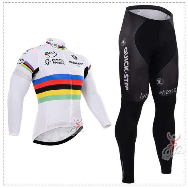 2015 Quick Step Fahrradbekleidung Radtrikot Satz Langarm und Lange Fahrradhose Radtrikot Kaufen 2015 Quick Step Fahrradbekleidung Radtrikot Satz Langarm und Lange Fahrradhose Radtrikot Kaufen