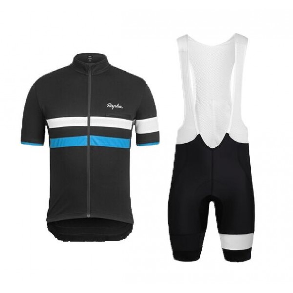 2015 Rapha Blau Fahrradbekleidung Satz Fahrradtrikot Kurzarm Trikot und Kurz Trägerhose Radtrikot Kaufen