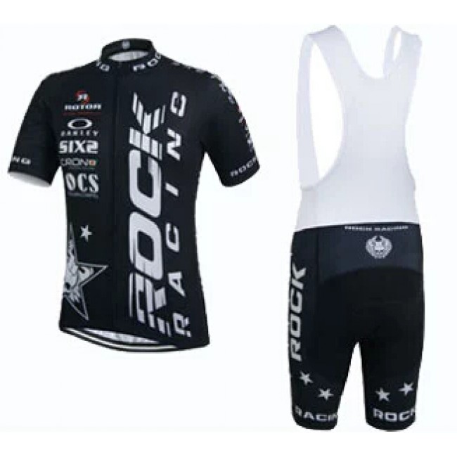 2015 Rock Racing Schwarz Fahrradbekleidung Satz Fahrradtrikot Kurzarm Trikot und Kurz Trägerhose Radtrikot Kaufen 2015 Rock Racing Schwarz Fahrradbekleidung Satz Fahrradtrikot Kurzarm Trikot und Kurz Trägerhose Radtrikot Kaufen