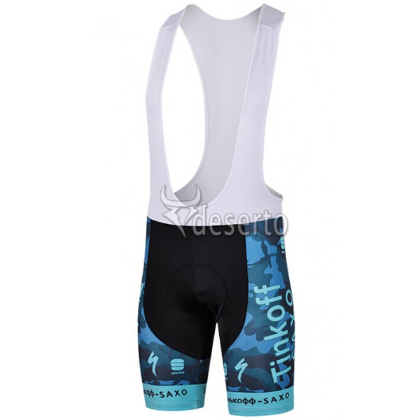 2015 Saxo Bank Tinkoff Kurz Trägerhose Camouflage Blau Radtrikot Kaufen