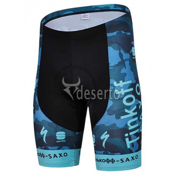 2015 Saxo Bank Tinkoff Kurz Radhose Camouflage Blau Radtrikot Kaufen
