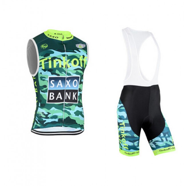 2015 Tinkoff Saxo Bank Camouflage ärmelloses Trikot und Kurz Trägerhose Radtrikot Kaufen 2015 Tinkoff Saxo Bank Camouflage ärmelloses Trikot und Kurz Trägerhose Radtrikot Kaufen