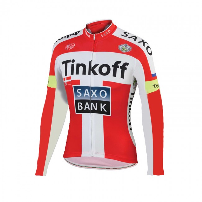 2015 Tinkoff Saxo Bank Rouge Fahrradtrikot Langarm Radtrikot Kaufen 2015 Tinkoff Saxo Bank Rouge Fahrradtrikot Langarm Radtrikot Kaufen