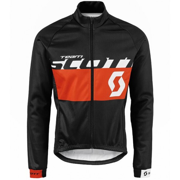 2015 SCOTT RC Schwarz/Rote Fahrradtrikot Langarm Radtrikot Kaufen