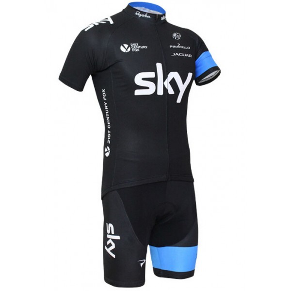 2015 Sky Radbekleidung Radtrikot Kurzarm und Fahrradhosen Kurz Radtrikot Kaufen
