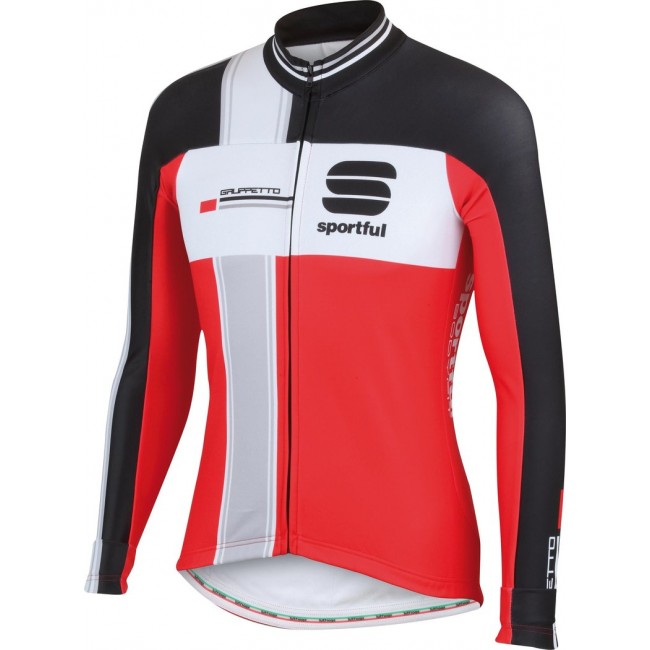 2015 Sportful Gruppetto LS Rood Fahrradtrikot Langarm Rouge Radtrikot Kaufen 2015 Sportful Gruppetto LS Rood Fahrradtrikot Langarm Rouge Radtrikot Kaufen