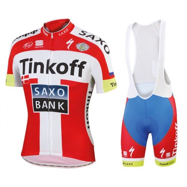 Tinkoff-Saxo Bank Champion danoise 2015 Fahrradbekleidung Satz Fahrradtrikot Kurzarm Trikot und Kurz Trägerhose Radtrikot Kaufen Tinkoff-Saxo Bank Champion danoise 2015 Fahrradbekleidung Satz Fahrradtrikot Kurzarm Trikot und Kurz Trägerhose Radtrikot Kaufen