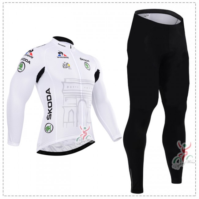 2015 Tour de France Blanc Fahrradbekleidung Radtrikot Satz Langarm und Lange Fahrradhose Radtrikot Kaufen 2015 Tour de France Blanc Fahrradbekleidung Radtrikot Satz Langarm und Lange Fahrradhose Radtrikot Kaufen