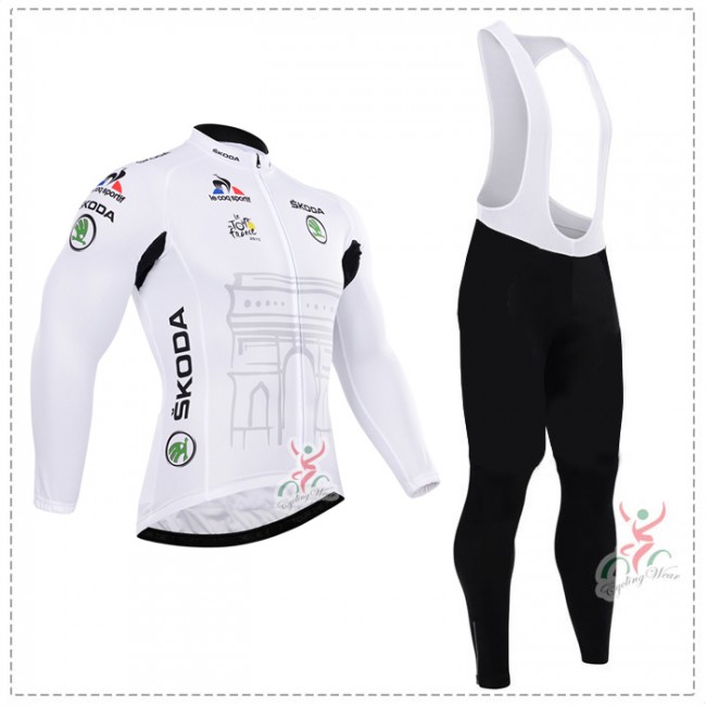2015 Tour de France Blanc Fahrradbekleidung Radtrikot Satz Langarm und Lange Trägerhose Radtrikot Kaufen 2015 Tour de France Blanc Fahrradbekleidung Radtrikot Satz Langarm und Lange Trägerhose Radtrikot Kaufen