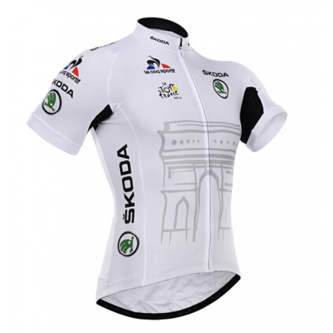 2015 Tour De France Radtrikot Kurzarm Weiß Radtrikot Kaufen 2015 Tour De France Radtrikot Kurzarm Weiß Radtrikot Kaufen