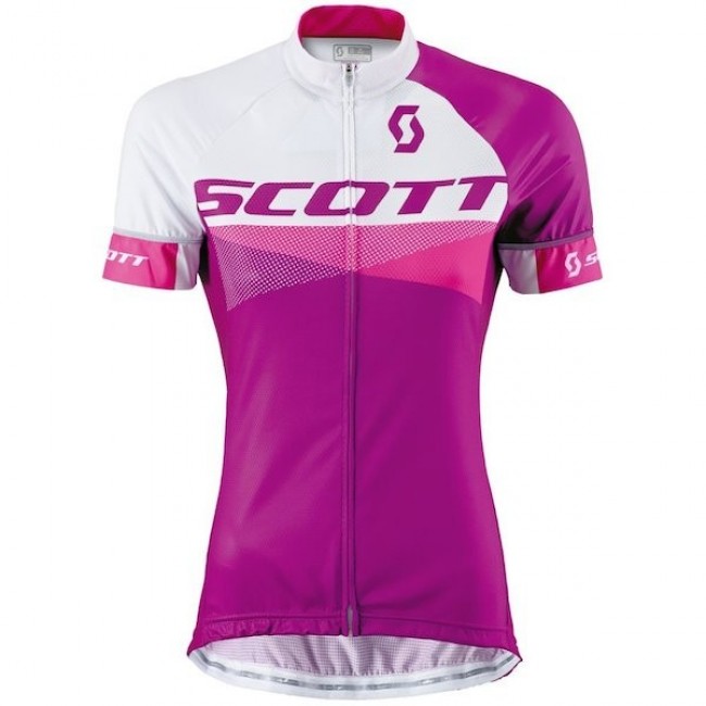 2015 Scott Weiß-Violet Damen Radtrikot Kurzarm Radtrikot Kaufen 2015 Scott Weiß-Violet Damen Radtrikot Kurzarm Radtrikot Kaufen