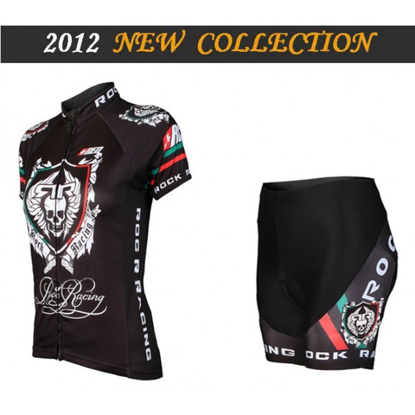 2012 Damen rock racing Radbekleidung Radtrikot Kurzarm und Fahrradhosen Kurz Radtrikot Kaufen