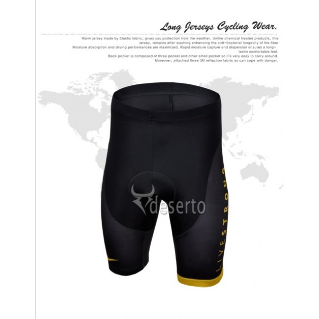 2013 Livestrong Kurz Radhose Schwarz Gelb Radtrikot Kaufen 2013 Livestrong Kurz Radhose Schwarz Gelb Radtrikot Kaufen