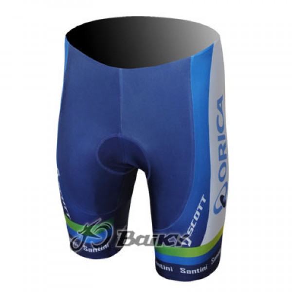 2013 Green Edge ORICA Kurz Radhose Blau Radtrikot Kaufen
