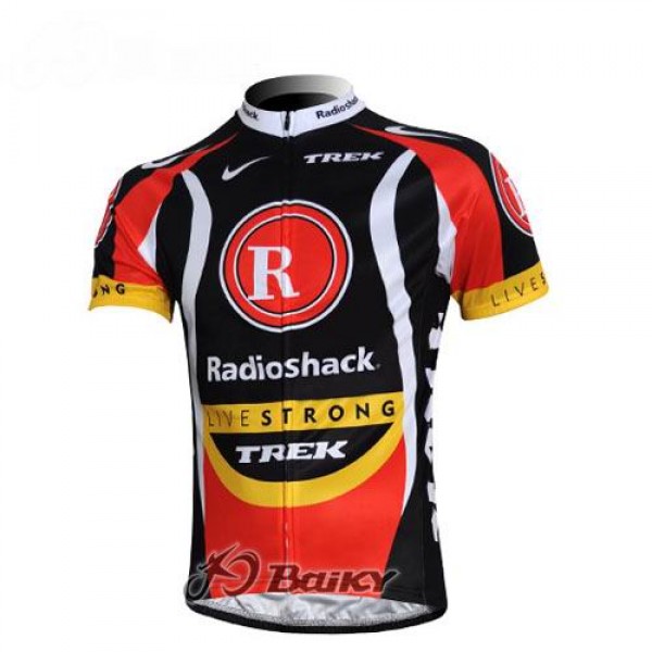 RadioShack Trek Livestrong Radtrikot Kurzarm Schwarz Rot Radtrikot Kaufen