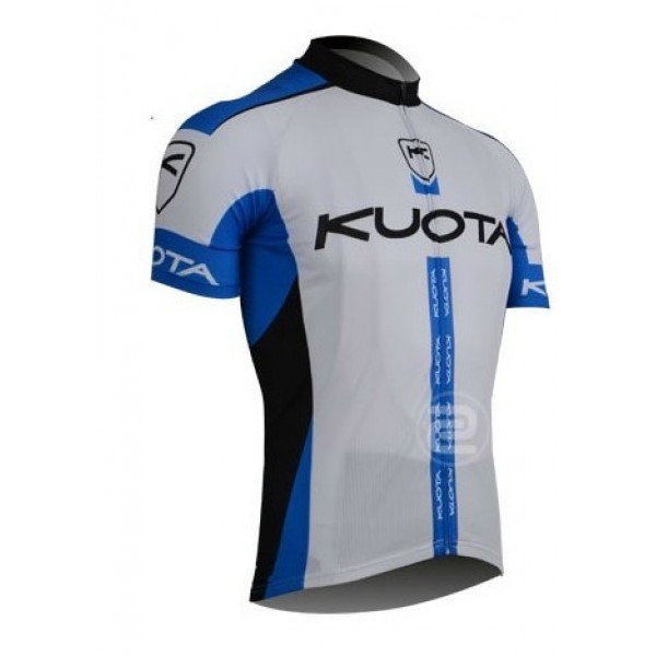 2013 KUOTA Radtrikot Kurzarm Whte Blau Radtrikot Kaufen