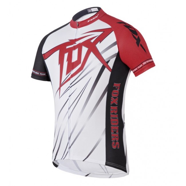 2014 Fox Bike Team Radtrikot Kurzarm Weiß Rot Radtrikot Kaufen 2014 Fox Bike Team Radtrikot Kurzarm Weiß Rot Radtrikot Kaufen