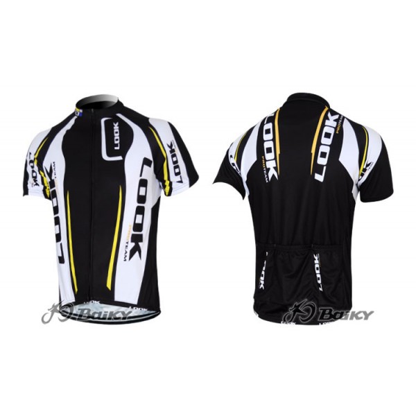 2012 Look Cycle Radtrikot Kurzarm Weiß Schwarz Radtrikot Kaufen