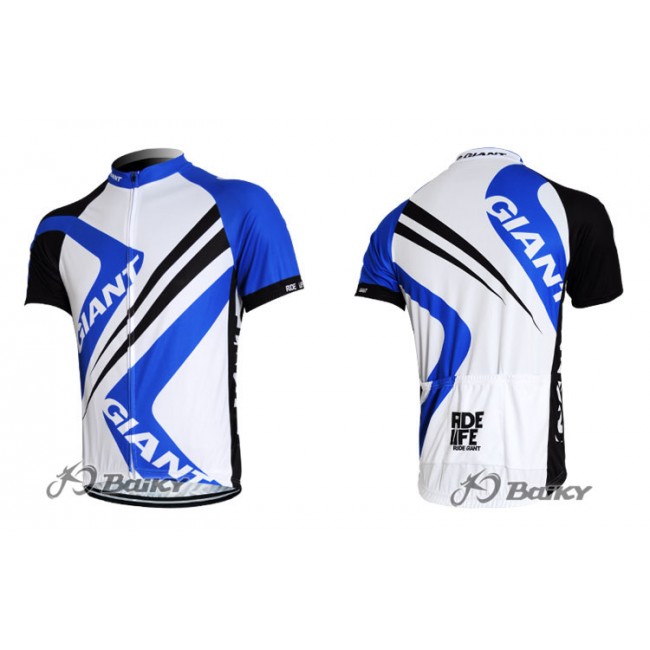 2012 Giant Ride Life Radtrikot Kurzarm Weiß Blau Radtrikot Kaufen 2012 Giant Ride Life Radtrikot Kurzarm Weiß Blau Radtrikot Kaufen