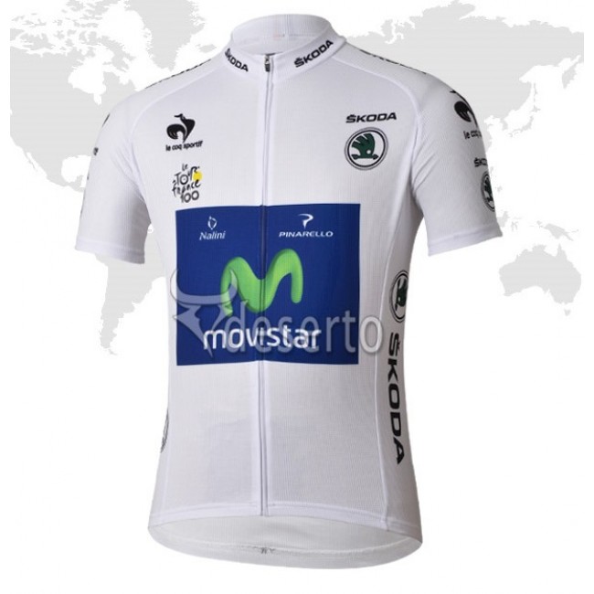 Movistar Tour de France Weißen Trikots Radtrikot Kurzarm Radtrikot Kaufen Movistar Tour de France Weißen Trikots Radtrikot Kurzarm Radtrikot Kaufen