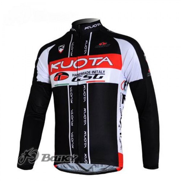 Kuota GSG Pro Team Fahrradtrikot Langarm Schwarz Rot Radtrikot Kaufen