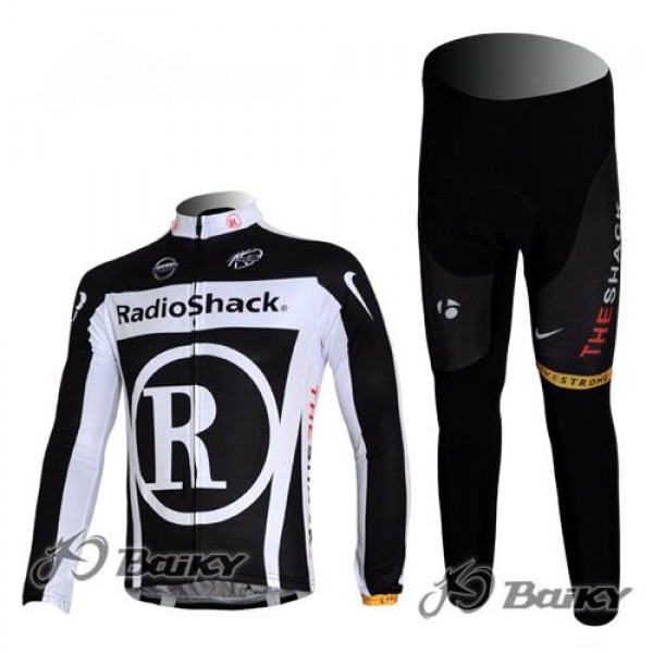 RadioShack Trek Nissan Radbekleidung Satz Fahrradtrikot Langarm und Lang Radhose Schwarz Radtrikot Kaufen