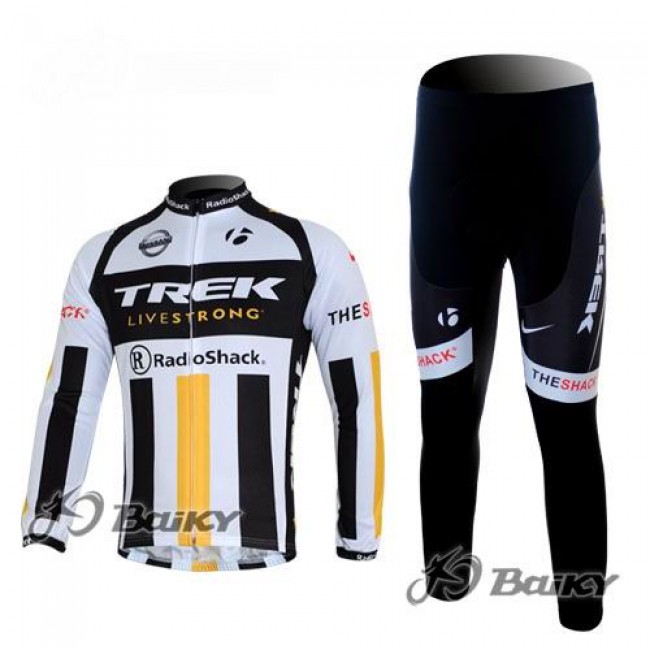 RadioShack Trek Nissan Livestrong Radbekleidung Satz Fahrradtrikot Langarm und Lang Radhose Weiß Schwarz Gelb Radtrikot Kaufen RadioShack Trek Nissan Livestrong Radbekleidung Satz Fahrradtrikot Langarm und Lang Radhose Weiß Schwarz Gelb Radtrikot Kaufen