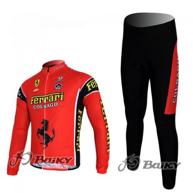 Ferrari Colnago Pro Team Radbekleidung Satz Fahrradtrikot Langarm und Lang Radhose Rot Radtrikot Kaufen Ferrari Colnago Pro Team Radbekleidung Satz Fahrradtrikot Langarm und Lang Radhose Rot Radtrikot Kaufen