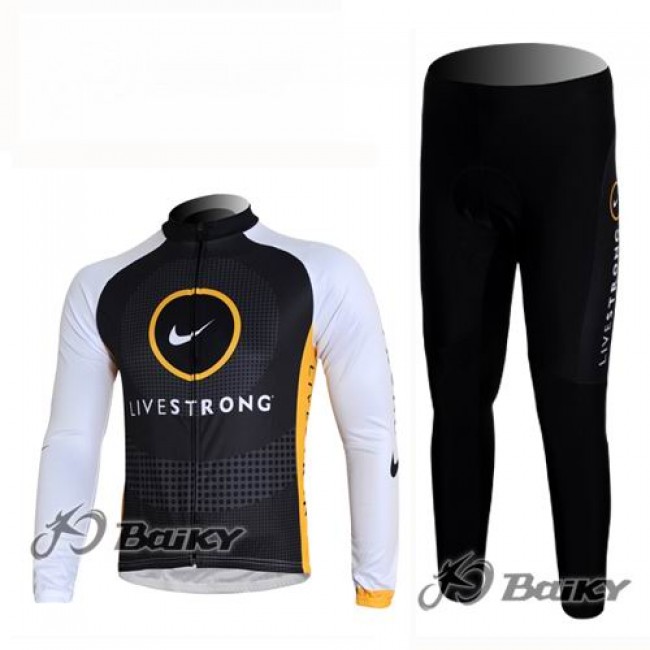 Livestrong Radbekleidung Satz Fahrradtrikot Langarm und Lang Radhose Schwarz Weiß Radtrikot Kaufen Livestrong Radbekleidung Satz Fahrradtrikot Langarm und Lang Radhose Schwarz Weiß Radtrikot Kaufen